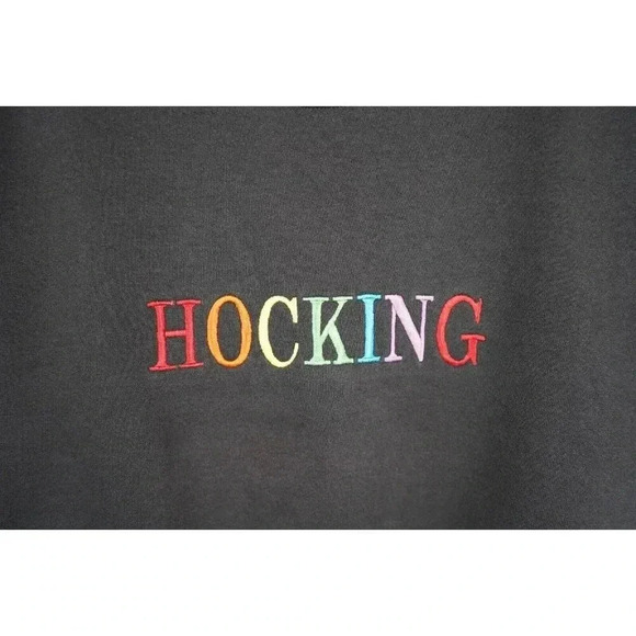Vintage Collegiate Sweatshirt 90s Hocking Embroidery L | Item #672 - Picture 5 of 7